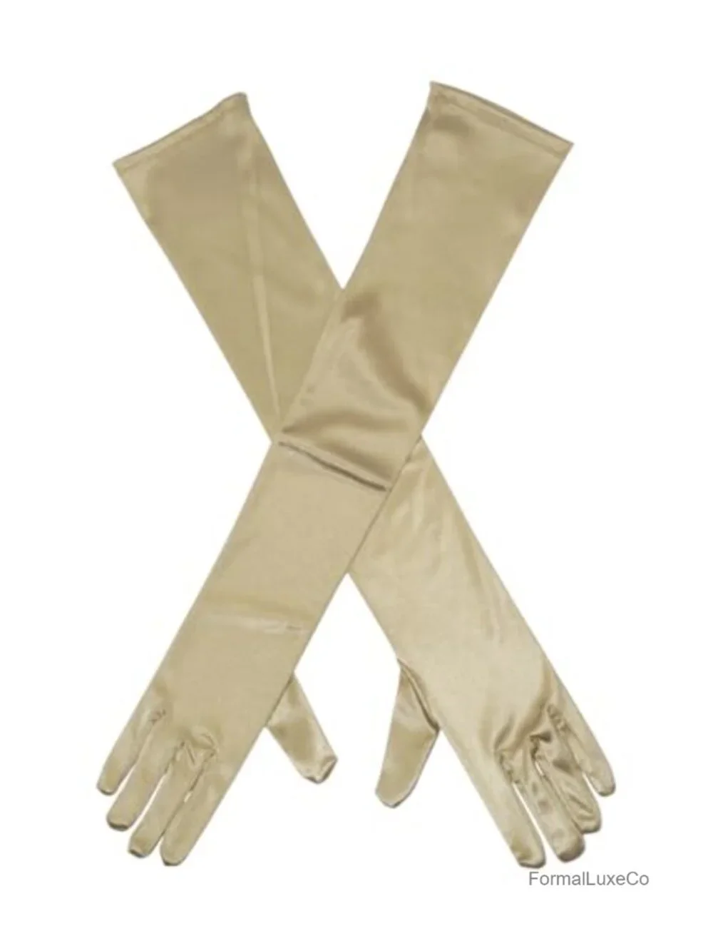 Long Opera Satin Gloves for Women, 1920s Vintage Style Evening